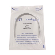 10pcs/pack Dental Orthodontic Niti Archwire Ortho Round Arch Wire Ovoid Form Lower/Upper 012/014/016