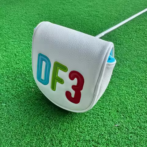 Mallet Putter Covers PU Leather Headcover Magnetic Closure For LAB DF3 Golf Club Covers Leather Mall