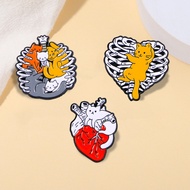 Trendy 3D Cat Organ Jewelry Funny Biological Accessories
