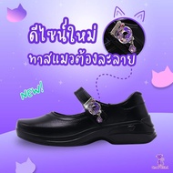 รองเท้านักเรียนหนังดำผู้หญิง ADDA รุ่น wink 41T01 เบานุ่มพิเศษ วัสดุพื้นจาก PU ใส่สบายมากๆๆ