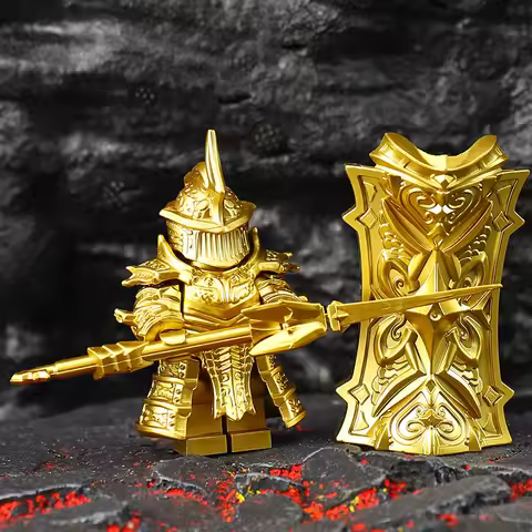 Demon's Souls Game Boss MOC Building Blocks Shield Tower Knight Delicate Model Bricks Toys Compatibl
