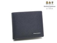 【寧寧精品*台中專賣店】Kinloch Anderson金安德森【十字紋牛皮拉鍊零錢袋男用短皮夾 暗夜藍】697-1