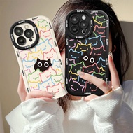 Colorful Line cats Case For Realme 5S 5i C3 6i C25Y C21Y Realme 11X C67 C11 C53 C51 N53 Note 50 C30S