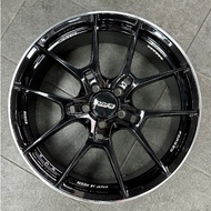 (USED RIM) RS G025 19X8.5 5X113 ET42 GLOSS BLACK-ML WITH CAP - EXCELLENT CONDITION