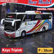 INDOBUS Miniatur Bus Bis Rosalia Indah Jetbus SHD Putih