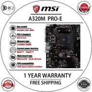 Uesd MSI A320M PRO-E Motherboard AMD A320 Socket AM4 DDR4 M-ATX USB3.1 DVI-D USB 2.0