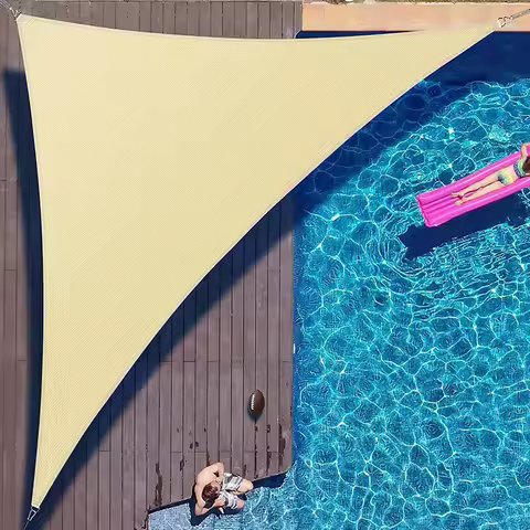 Waterproof Sun Shelter Triangle Sunshade Protection Outdoor Cover Garden Patio Pool Shade Sail Awnin