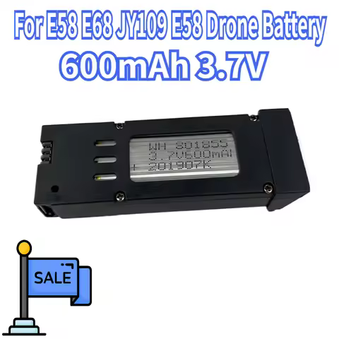 E58 Drone Battery 600mAh 3.7V E58 Lipo Battery RC Drone Lithium Batteries Remote Control UAV Battery