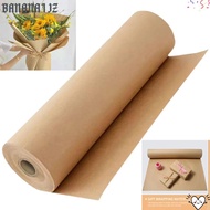 BANANA1JZ Kraft Paper Roll, DIY Brown Packing Wrap, Durable 30cm x 5m/10m/30m/50m Thick Gift Packing