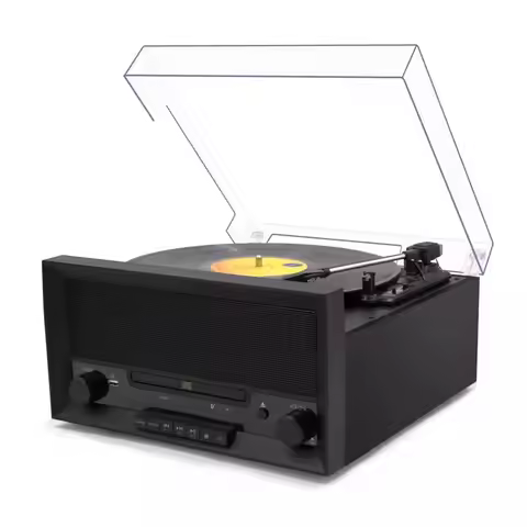 Multifunctional Retro Vinyl Record Player CD Player Built in Speaker 33 45 78RPM Turntable Phonograp