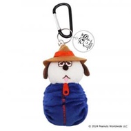 史諾比 - 日本Snoopy史努比Olaf爬山扣毛公仔匙扣掛飾 - 睡袋 (平行進口)
