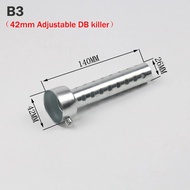 Universal Motorcycle 35mm 42mm 45mm 48mm 60mm DB Killer Exhaust Can Muffler Insert Baffle DB Killer 