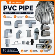 PVC PIPE FITTING /PIPE 15mm(1/2”) 20mm(3/4”) 25mm (1”) /PVC PIPE MAXIMUM 6’