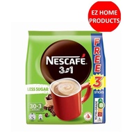 Nescafe 3 in 1 Instant Coffee - Original (Less Sugar) 33x14g