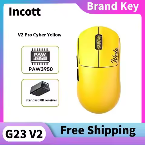 Incott G23V2 SE G23V2Pro 1K/8K Hot Swap Mechanical Wireless Mouse PAW3395/3950 32K/45K DPI Customiza