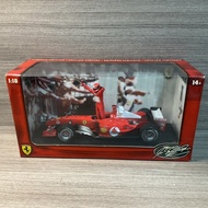 Ready Stock 1: 18 Hot Wheels F1 Ferrari Fleet 2004 Japan Station WDC Schumahe F2004 Car Model
