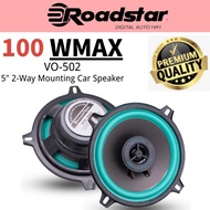 Roadstar 5 inch car speaker audio speker kereta universal VO502 2way coaxial speakers 100w