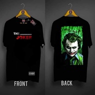 【kurta】 JOKER FRONT AND BACK CUSTOMIZED SHIRT PURE COTTON UNISEX T Shirt Lelaki Plus Size t shirt de