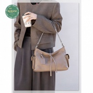 Multi-Compartments Hobo Shoulder Bag Tote Bag - Women's Genuine Leather Crossbody Carryall Handbag