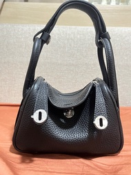 hermes style mini lindy 19 black