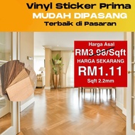 JUMBO Pelekat Lantai Vinyl Wooden Lebih Tebal 2.2mm Lantai Sticker Vinyl 18pcs 27sqf/Vinyl Panjang M
