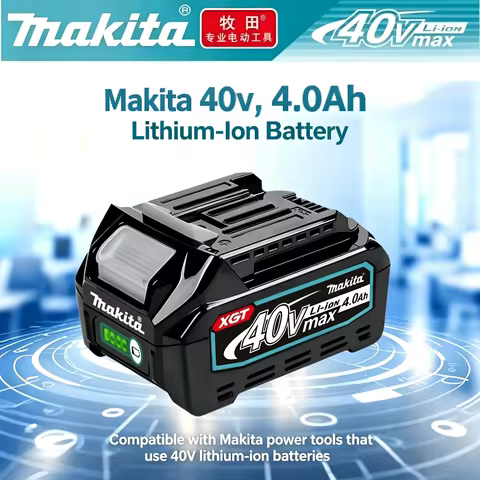 Makita 40V 4.0Ah MAX XGT Lithium Ion Battery High Capacity y Compatible BL4040 BL4050 All Makita 40V