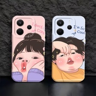 Redmi Note 14 4G 2025 Note 14 5G 2025 - Silicone - Cute Face Motif - Flexible Case - Bumper