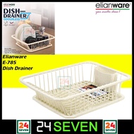 E-785 ELIANWARE DISH DRAINER  KITCHEN DISH DRAINER RACK ORGANIZER WITH TRAY ODOURLESS AND FOOD SAFE