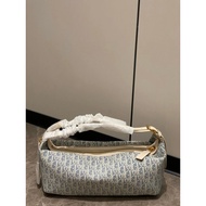 D-journey New Style Lunch Box Bag Canvas Embroidered Jacquard hobo Bag Shoulder Armpit Bag Female Ba