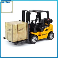 Lingoer| Forklift  Inertia Toy Burrs-free Excellent Workmanship Fadeless Pull Back Forklift  Inertia