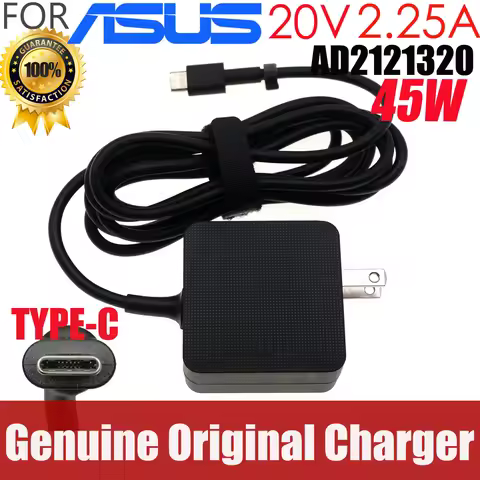 Original AD2121320 ADP-45XE D 20V 2.25a 45W Type-C USB-C AC Adapter for Asus Laptop Power Supply Cha