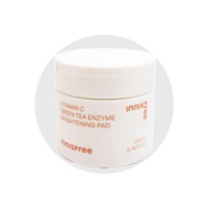 Innisfree Vitamin C Green Tea Enzyme Toning Pad 170ml 60 Pads Brightening Exfoliating Toner Pads (Cl