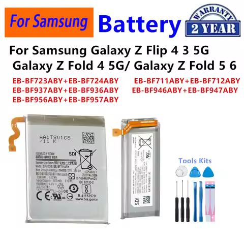 EB-BF723ABY EB-BF724ABY BF946ABY BF947ABY BF936ABY Battery For Samsung Galaxy Z Flip 4 3 5G Galaxy Z