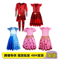 Children's Descendants Little Red Cosplay Bodysuit - Ideal for Halloween Costumes