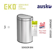 EKO Sensor Bin | MIRAGE | EK9331 | 47L | Semi-Round Bin | Trash Bin | Dustbin for Kitchen