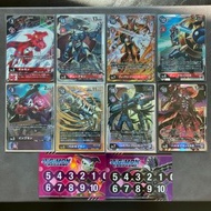 數碼暴龍卡 紅蓮騎士獸 墮天地獄獸 基爾獸 小妖獸 真紅蓮騎士獸 墮天地獄獸爆裂型態 紅蓮騎士獸X抗體 墮天地獄獸X抗體 沙古牙獸 撒多格杜獸 基爾獸 松田啟仁 馴獸師之王 異畫SR Digimon 