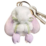 Cute 3 1F B Keychain Plush Keychain Soft Cute B Pendant Fuzzy Keychain Pendant Backpack Charm For a