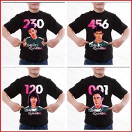 Squid Game 2 number 230 456 33 001 120 T-shirt summer short sleeve top