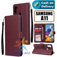 DOMPET HP UNTUK SAMSUNG A11 2020 NEW LEATHER FLIP CASE SAMSUNG A11