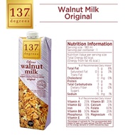 137 Degrees Real Walnut Milk Original, Dairy Free Milk 1 Liter