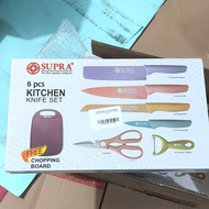 SUPRA Pisau 6 Pcs Kitchen Knife Set Murah