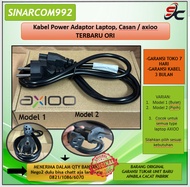 Kabel Power Adaptor Laptop, Casan AXIOO TERBARU LUBANG 3 ORI