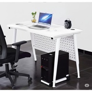 Heavy Dudy_160CM Modern Home & Office Table–White & Brown Table for Work, Study & Gaming