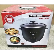 ◷ ◎ ♞Kuchenluxe Black Rice Cooker KRC15-M BLACK Drum Type 1.5L Automatic Fast Cooking