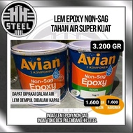 AVIAN NON-SAG EPOXY GLUE PUTTY CAN BE RESISTANT IN WATER, WOOD AND IRON, LARGE PACKAGING 3,200 GRAMS