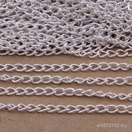 DIY/* Cross 100 Chain Jewelry 2-Wire Iron Chain 3mm Tail Chain Encrypted Miza Flat Round Extension C