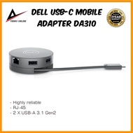 DELL DA310 USB-C 7-in-1 Mobile Adapter -  for Video, Network, Data Connectivity Up to 90W Power Pass