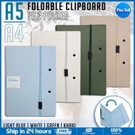 2-in-1 A4/Long Size Expanding File Folder With Clipboard Folder Organizer 8 Pockets Document Storage