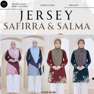 Tshirt Muslimah Jersey Safirra | Humaira Design | Jersey muslimah | Baju muslimah Jersey