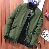 Kot Luar Lelaki Baru Saiz Besar Kasual Lapang Jaket Pakaian Lelaki